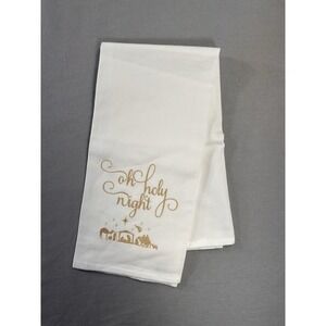 Lawrence's Tea Towel Embroidered O Holy Night NEW‎